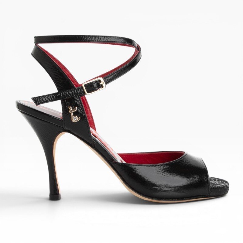 Diana Nero Vernice Soft CL — 9 cm Heel