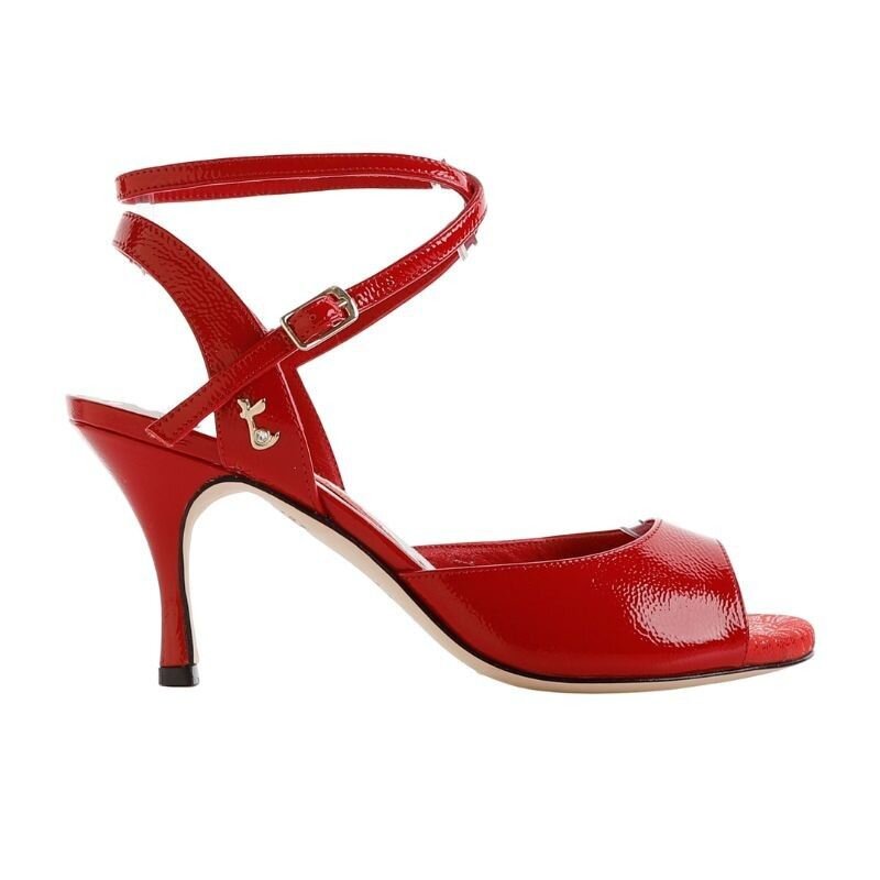 Diana Rosso Vernice Soft — 7 cm Heel