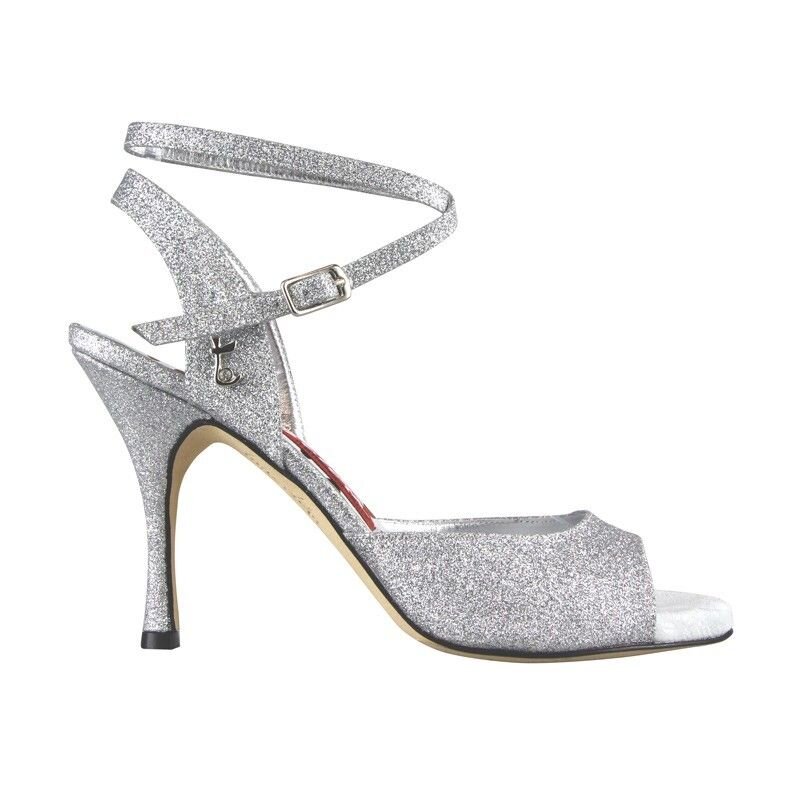 Diana Argento Glitterino — 9 cm Heel