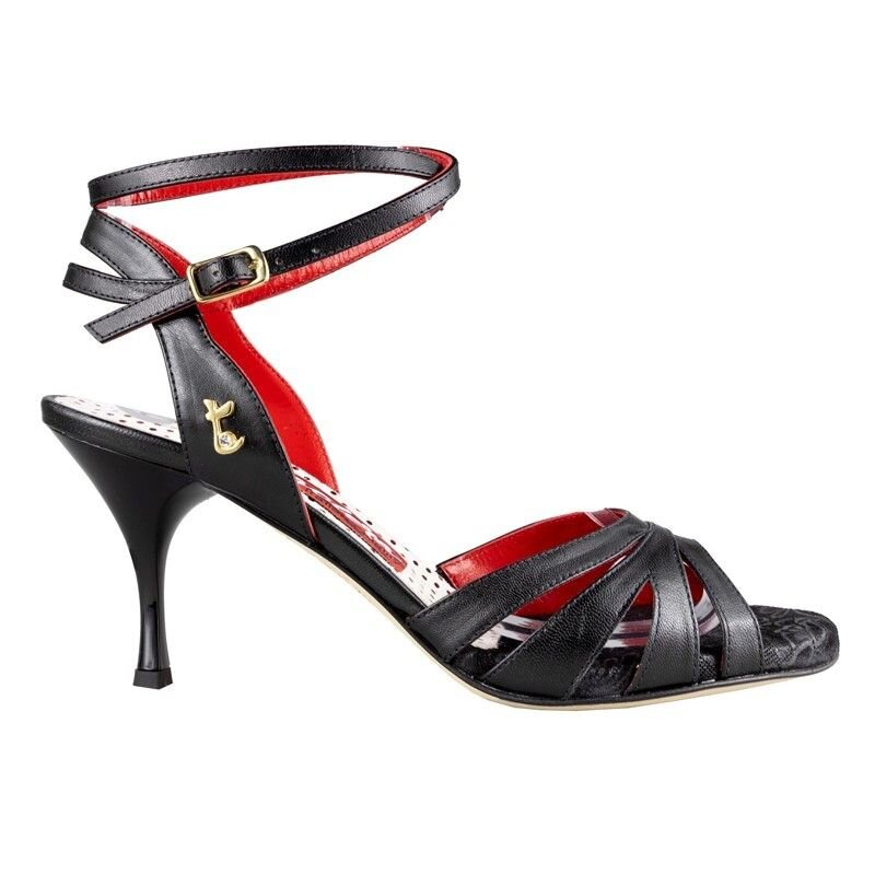 Chiara Nero Nappa — 7 cm Heel