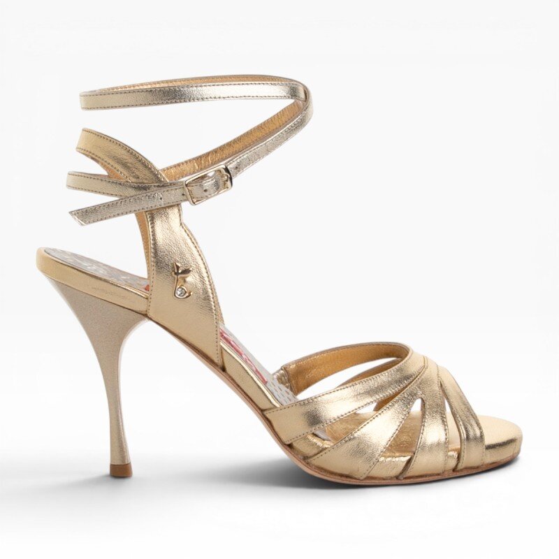 Chiara Platino Laminato — 9 cm Heel