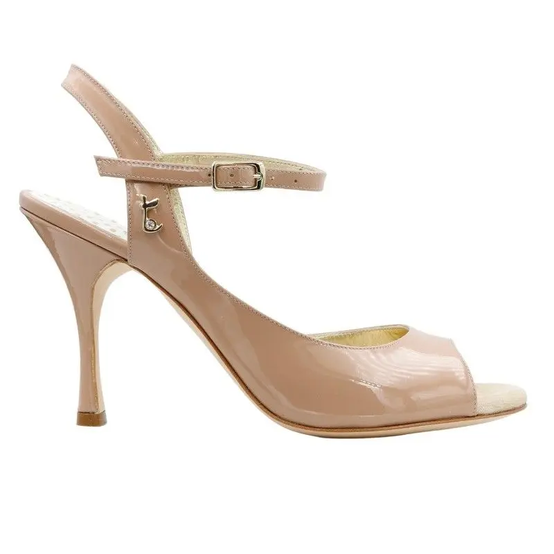 Tangolera Mara Nudo Vernice — side view © wearandmore.store